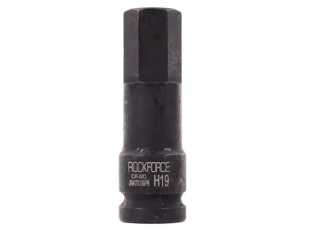 Головка-бита 19мм 1/2" 6-гранная ударная L=78мм ROCKFORCE RF-24407819MPB