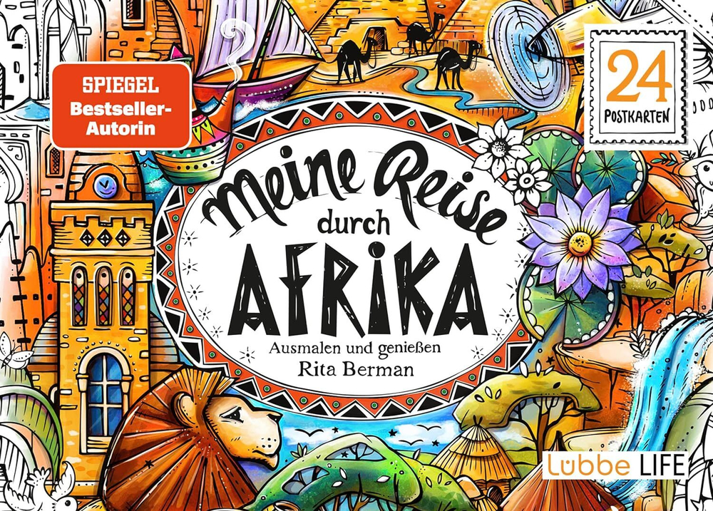 Meine Reise durch Afrika - Rita Berman. 24 Postkarten