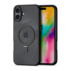 Защитный чехол с поддержкой MagSafe от Dux Ducis для iPhone 16, серия Aimo Mag (версия с магнитной откидной подставкой)