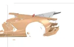 Карбоновая крышка двигателя со спойлером для LAMBORGHINI REVUELTO 2023+ Ламборгини