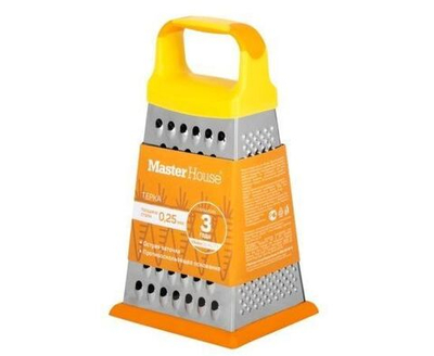 Терка четырехгранная Янтарь, высота 22см, нержавеющая сталь 60120 MasterHouse