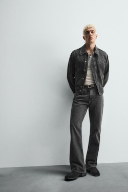 ZARA ДЖИНСЫ БУТКЭТ - LIMITED EDITION, ЧЕРНЫЙ