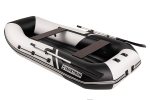 YACHTMAN-280 МНД НАДУВНОЕ ДНО (Яхтман) белый-черный (лодка ПВХ с усилением)
