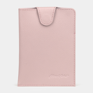 Обложка-кармашек для паспорта London из кожи козы, пудрового цвета