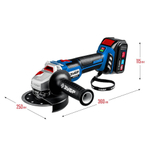 Шлифовальная машина угловая Зубр Профессионал AB-125-42 аккумуляторная BL-motor