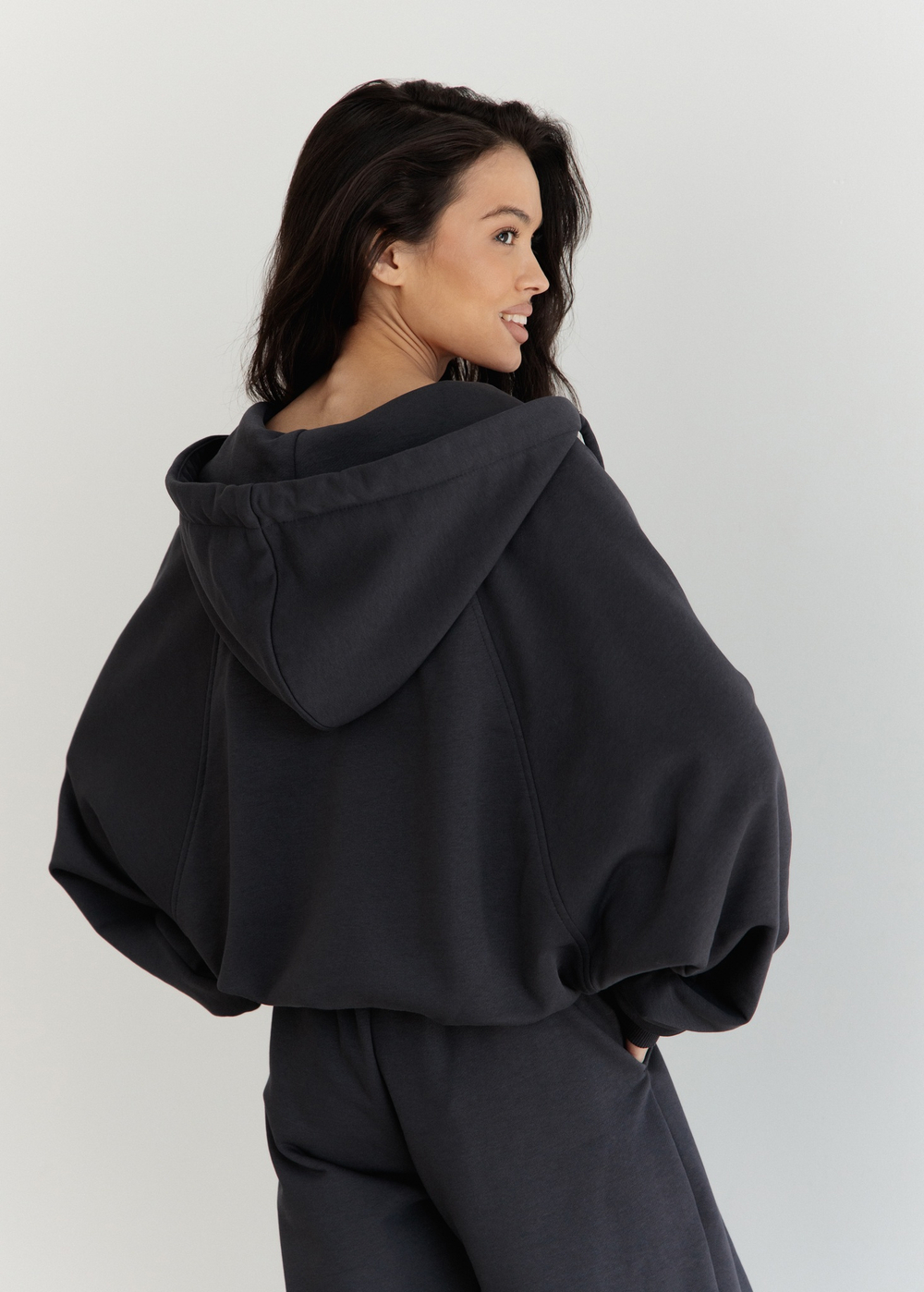 Худи ZIP 01, графит new