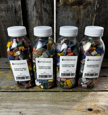 Смальта разноформатная крупная в бутылках, 0.45кг