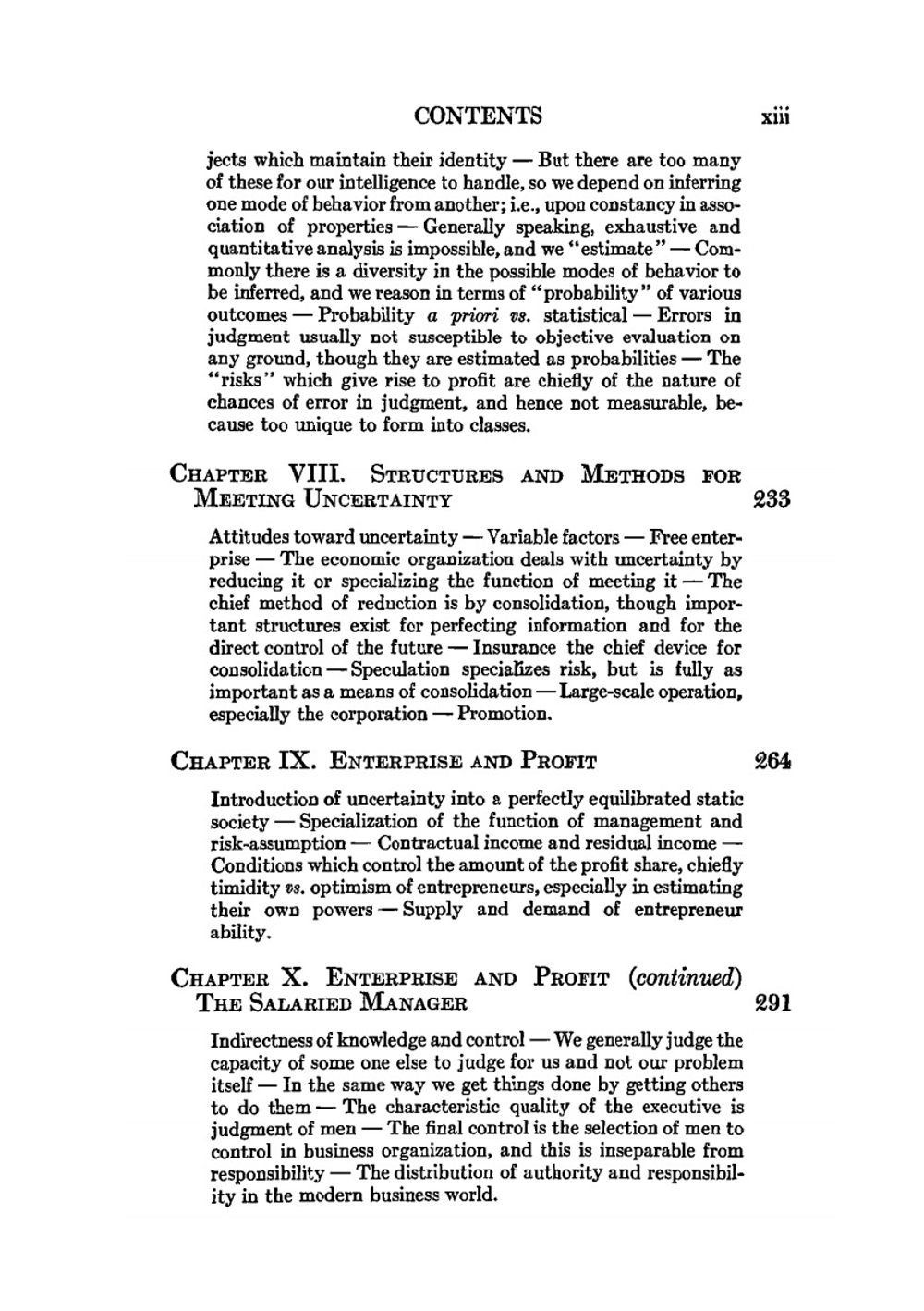 Risk, Uncertainty and Profit | Frank Hyneman Knight