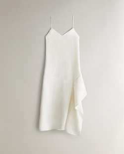 ZARA HOME АСИММЕТРИЧНОЕ ПЛЯЖНОЕ ПЛАТЬЕ, ЭКРЮ