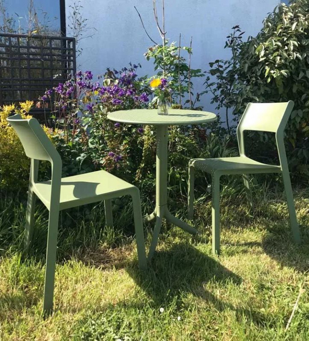 Стол пластиковый обеденный Nardi Step + Step Mini, агава