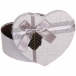 Коробка подарочная «Биение сердца», цвет серый 18.5*17*7.5 см