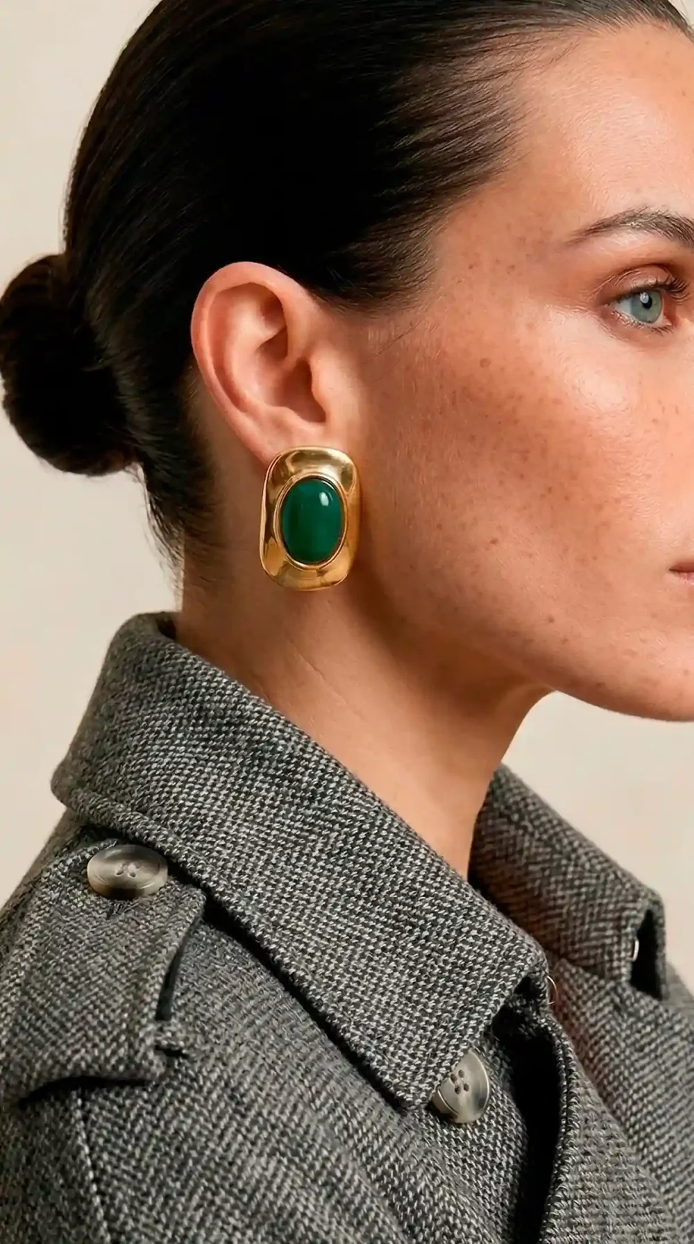 Серьги Грань, Золотые