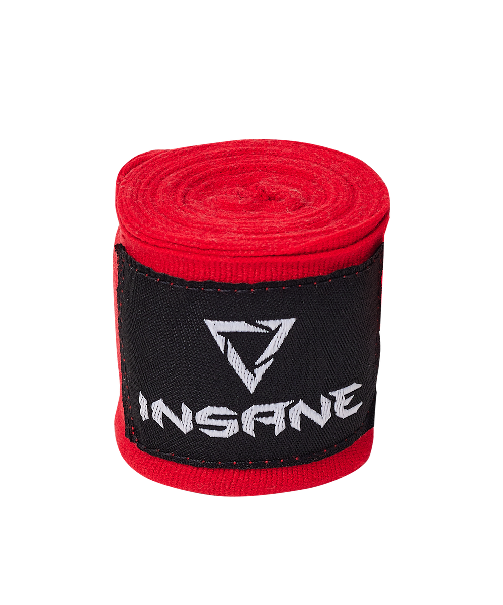 Бинт боксерский COBRA, хлопок/нейлон, красный, 2,5 м