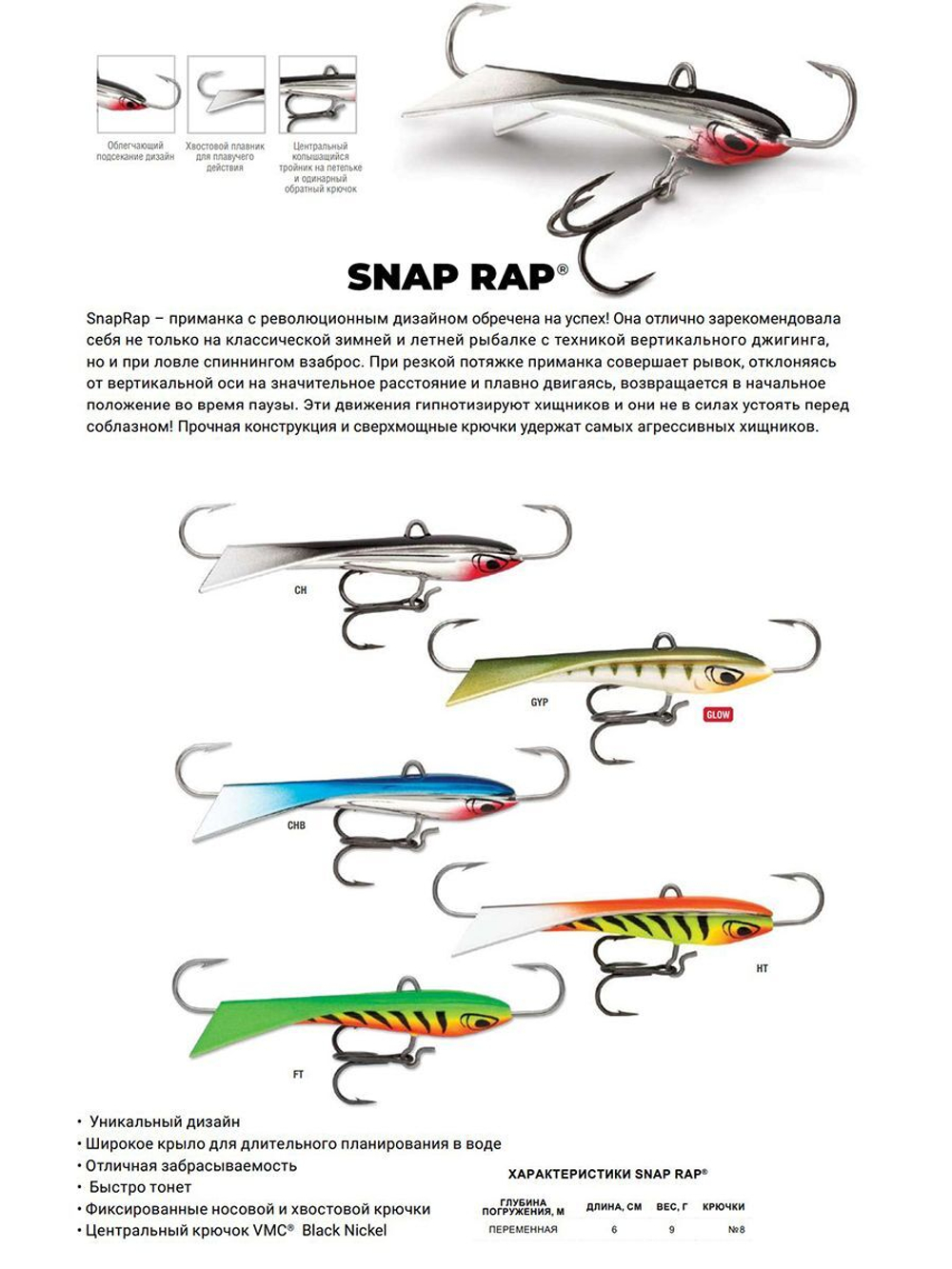 Балансир для зимней рыбалки Snap Rap 06 /GYP