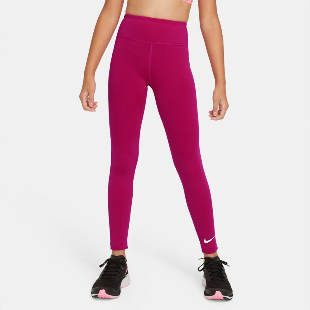 Штаны для девочки теннисные Nike G One Tight HW - fireberry/white