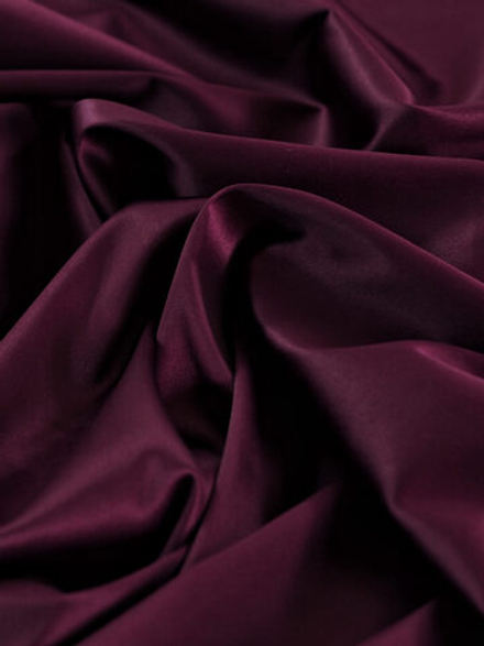 Атлас стрейч глянцевый цвет слива метражом