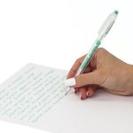 Ручка шариковая масляная PENSAN "Global-21", ЗЕЛЕНАЯ, корпус прозрачный, узел 0,5 мм, линия письма 0,3 мм, 2221, 2221/12