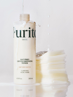 Мягкий очищающий тонер с овсом Purito Oat PDRN Gentle Refining Toner 200 мл.