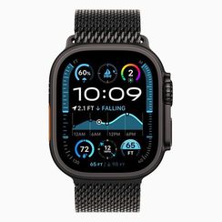 Apple Watch Ultra 2 GPS + Cellular, 49mm, черный титан, миланский сетчатый браслет (2024)