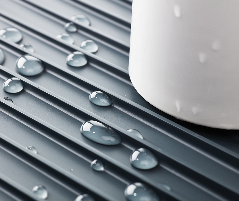 Сушилка для посуды и столовых приборов 2-уровневая со сливом Y-rack серая Joseph Joseph