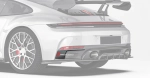 Карбоновые канарды заднего бампера для PORSCHE 911 992.2 CARRERA 2025+