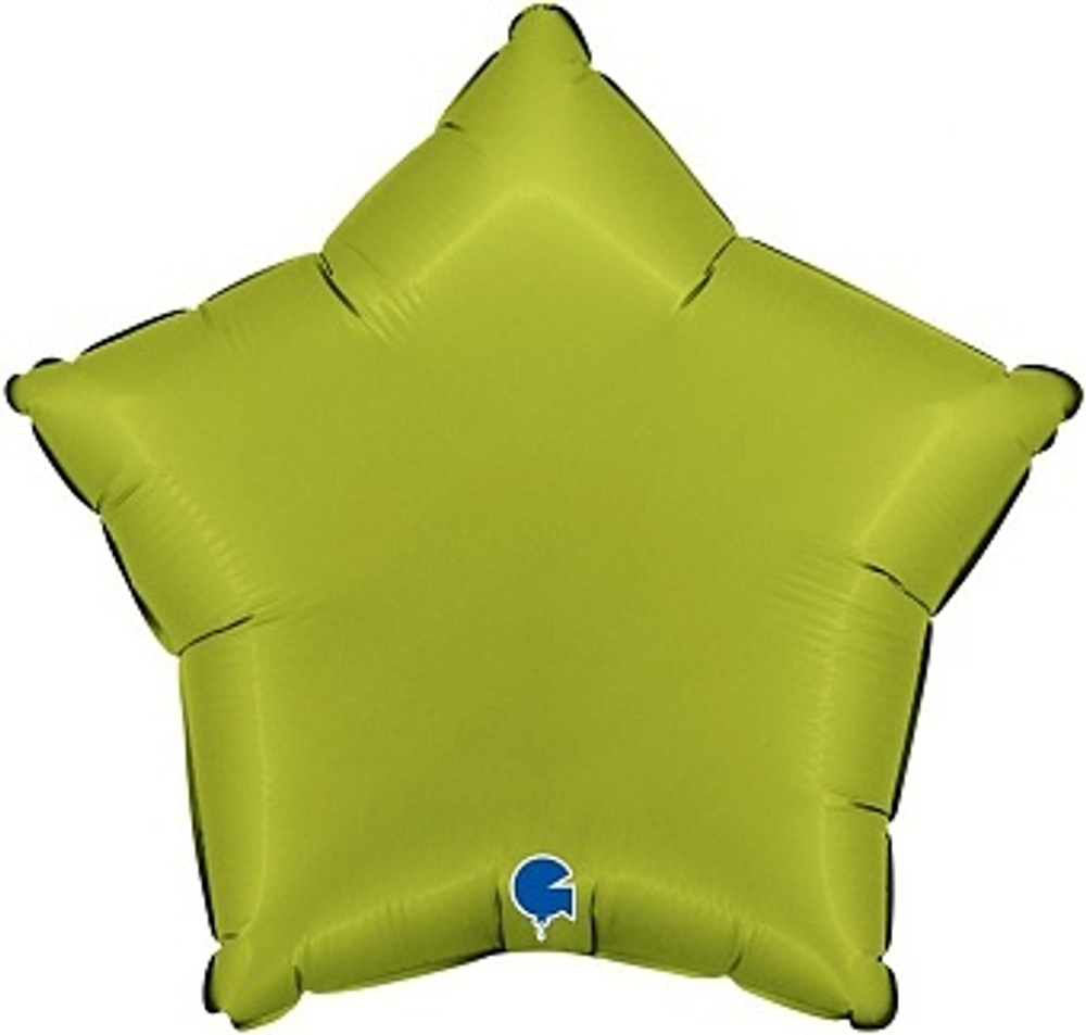 Г 18'' Звезда Зеленый чай Сатин 40 см.