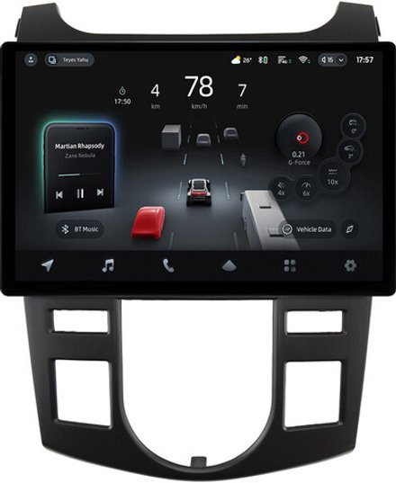 Магнитола для KIA Cerato 2 2008-2013 (климат, рамка черная) - Teyes CC4-PRO монитор 13" 2K QLED на Android 13, Snapdragon 778G, 8+128, AI, CarPlay, DSP, 4G SIM-слот