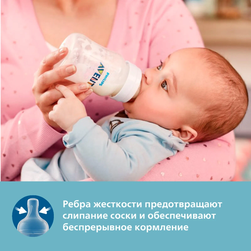 Бутылочка Philips Avent Anti-colic 1+мес 260мл SCY103/01