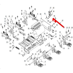 Соединительная пластина переключения скорости стола V624, V626, V626IT, V730