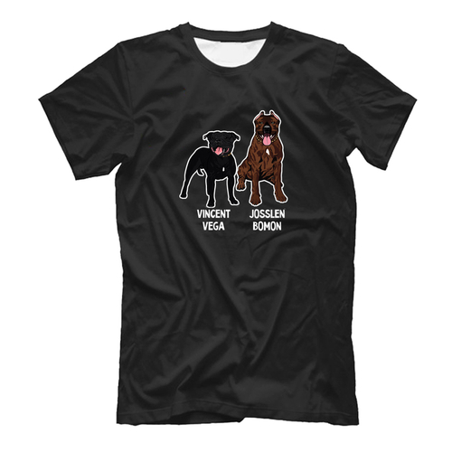 Футболка "Стаффы с именами"