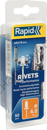 RAPID 4.0х14 мм, 50 шт, Алюминиевая заклепка (5000385)