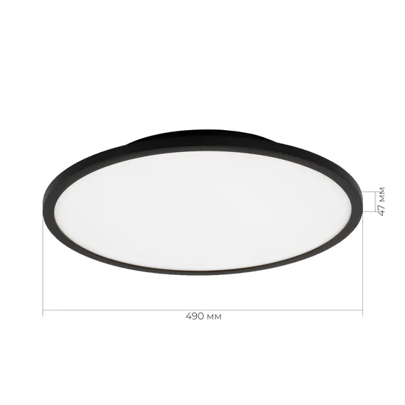 SLE1811-402-01 Светильник потолочный Черный/белая LED 1*42W 4000K TASSEN