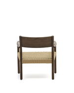 Yalia Кресло из массива дуба с отделкой из ореха и сиденьем из 100% веревки