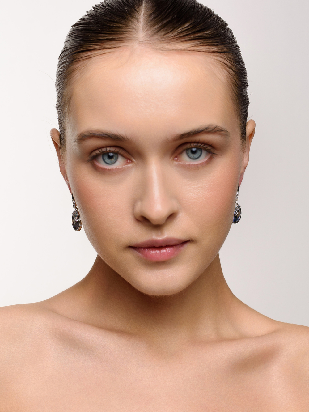 Серьги "Shiny Discs Nacre"