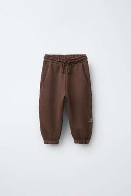 ZARA БРЮКИ-ДЖОГГЕРЫ, КОРИЧНЕВЫЙ