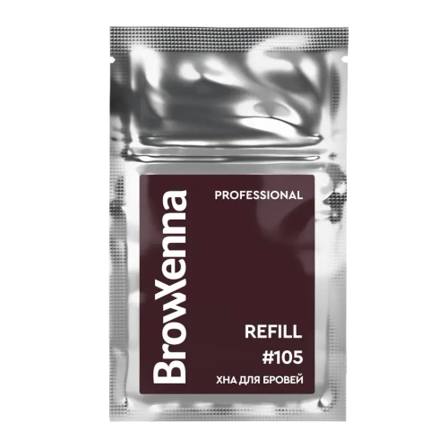 Хна для бровей Морозный каштан #105 BrowXenna, 6 гр