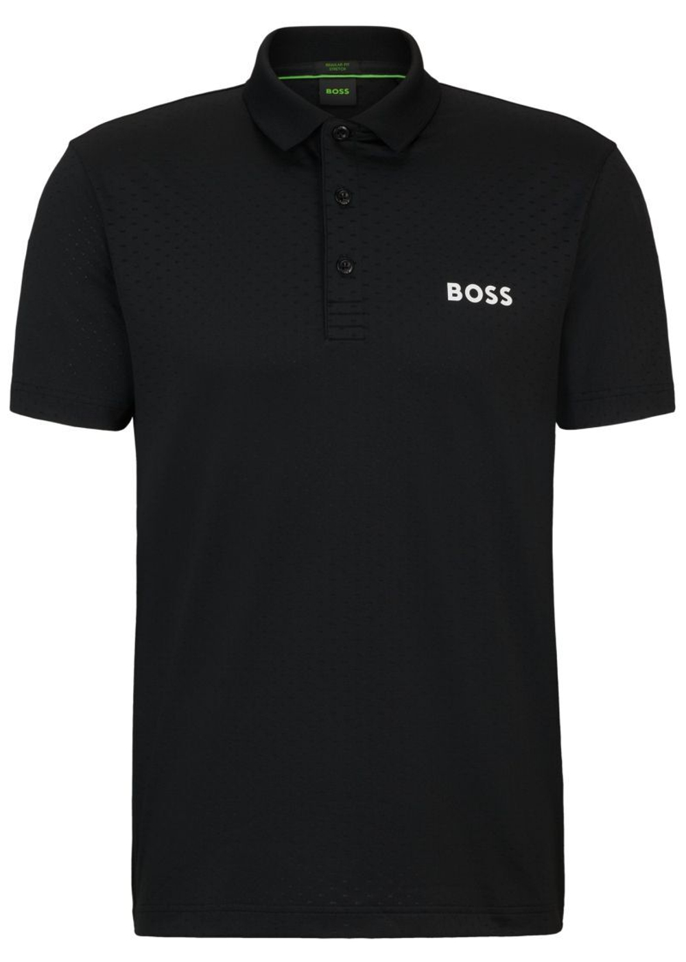 Теннисное поло BOSS Paddytech Degrad_-Jacquard Polo Shirt - black