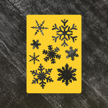 Трафарет новогодний №4 Большие снежинки