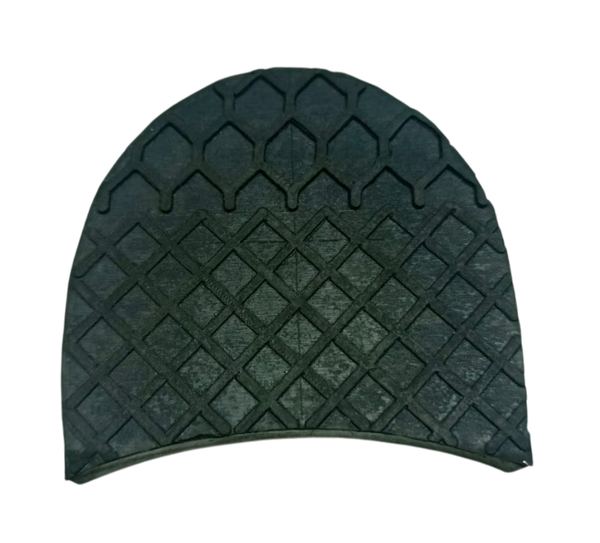 Каблуки женские резиновые, 65х60мм, чёрный