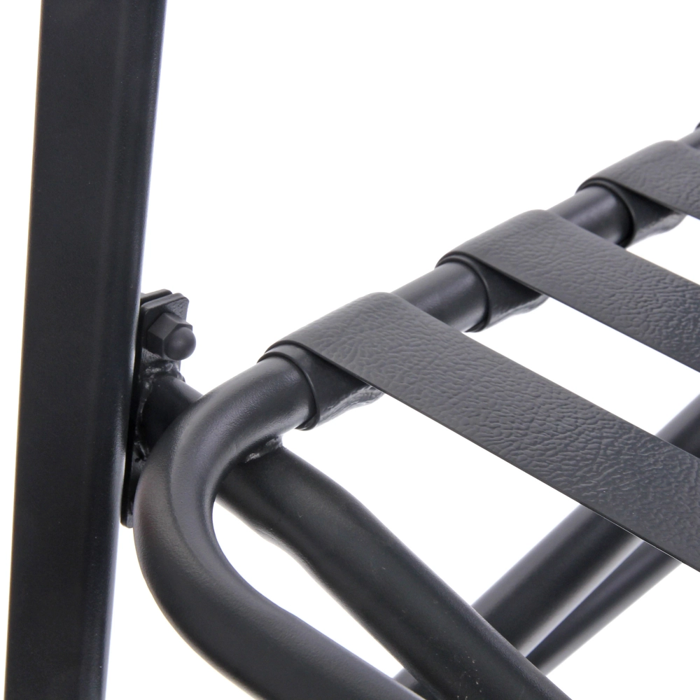 Кресло-маятник «Аристократ», 56*75*88 см, цвет: чёрный-серый, макс. нагрузка 120 кг