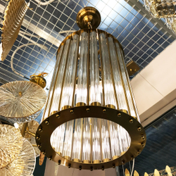 Подвесной светильник Cloyd RODERIC P3 / Ø29 см - латунь брашир. (арт.10640)