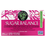 Triple Leaf Tea, Sugar Balance, тоник для женщин, с дягилем лекарственным и шелковицей, без кофеина, 20 чайных пакетиков, 38 г (1,34 унции)