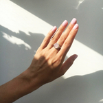 кольцо с розовым кварцем