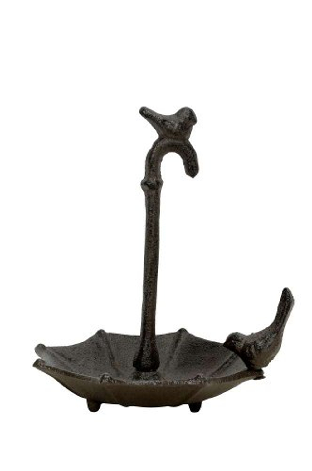 Кормушка "Зонтик с птичкой" 16x16xH19см Чугун