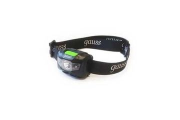 Фонарь налобный 3W Li-ion 600mAh GF405 черный Gauss