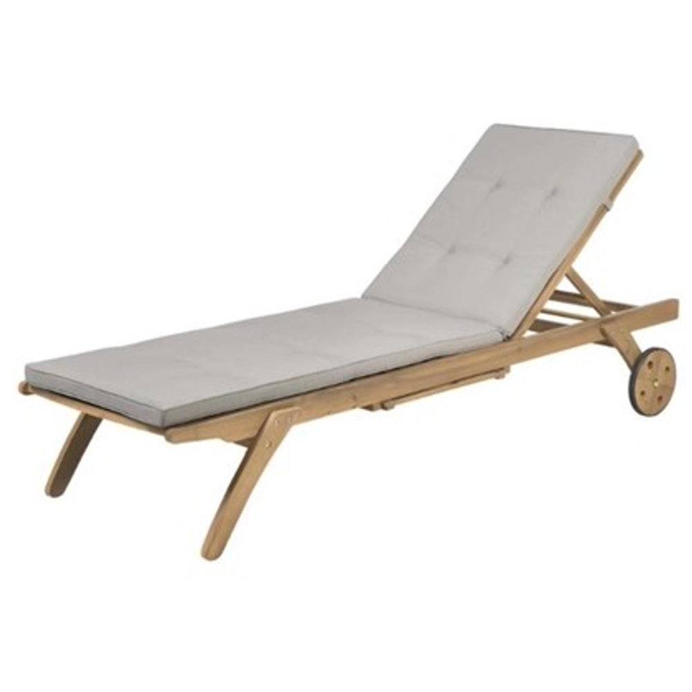 Шезлонг с матрасом A37B Beige в Екатеринбурге