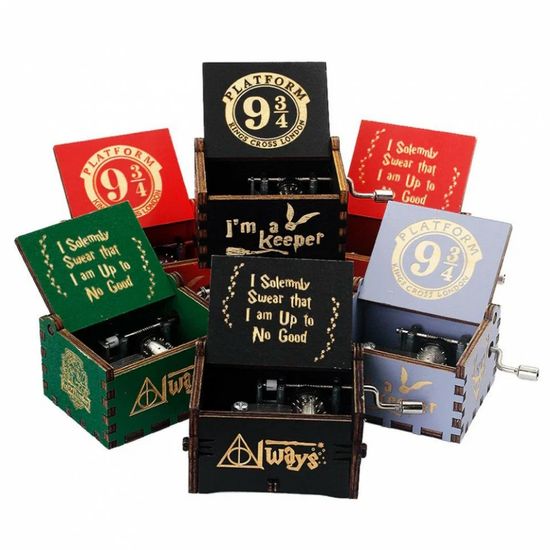 Музыкальная шкатулка Гарри Поттер, Harry Potter, красная