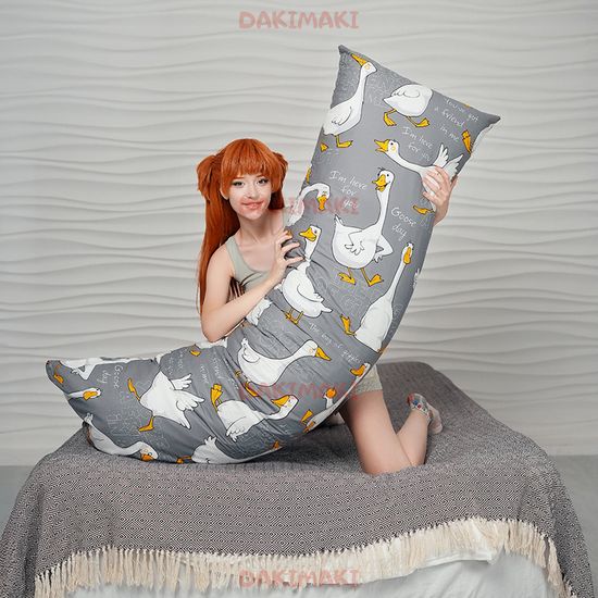 Дакимакура подушка гусь обнимусь длинная арт. 0017
