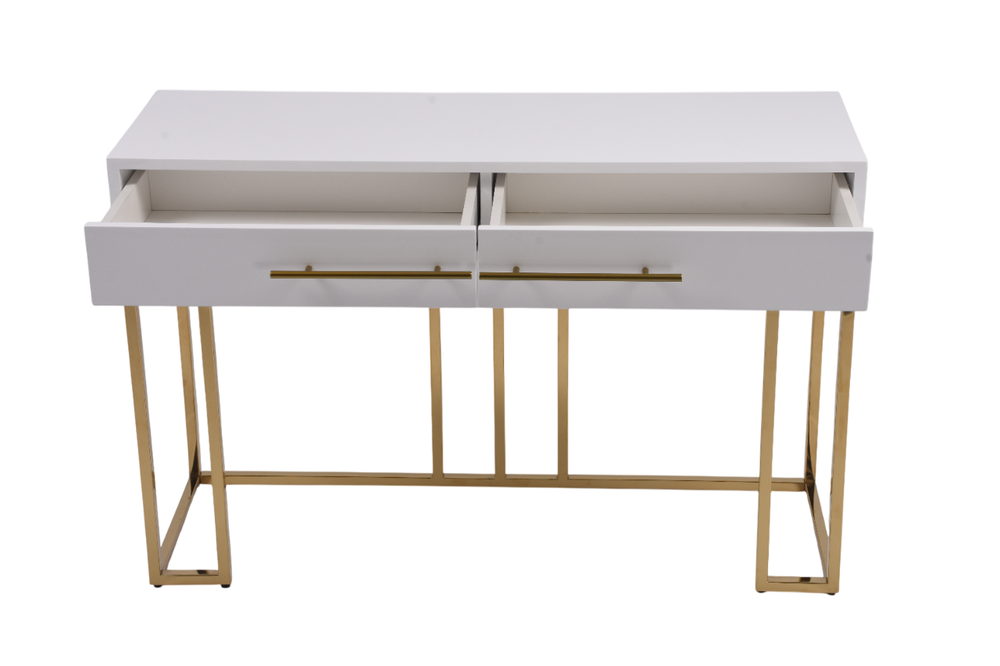 Стол-консоль Ist Casa Альма, 120х40х78 см, белый глянцевый