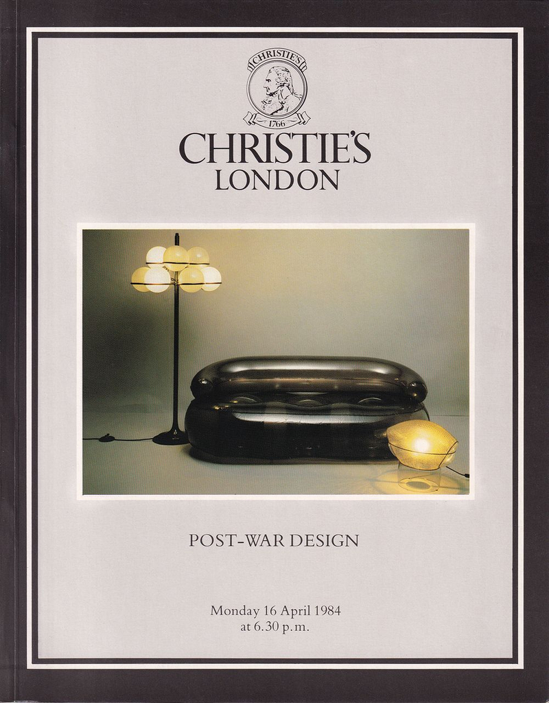 Каталог аукциона Christie's, Лондон, Послевоенный дизайн от 16 апреля 1984 года